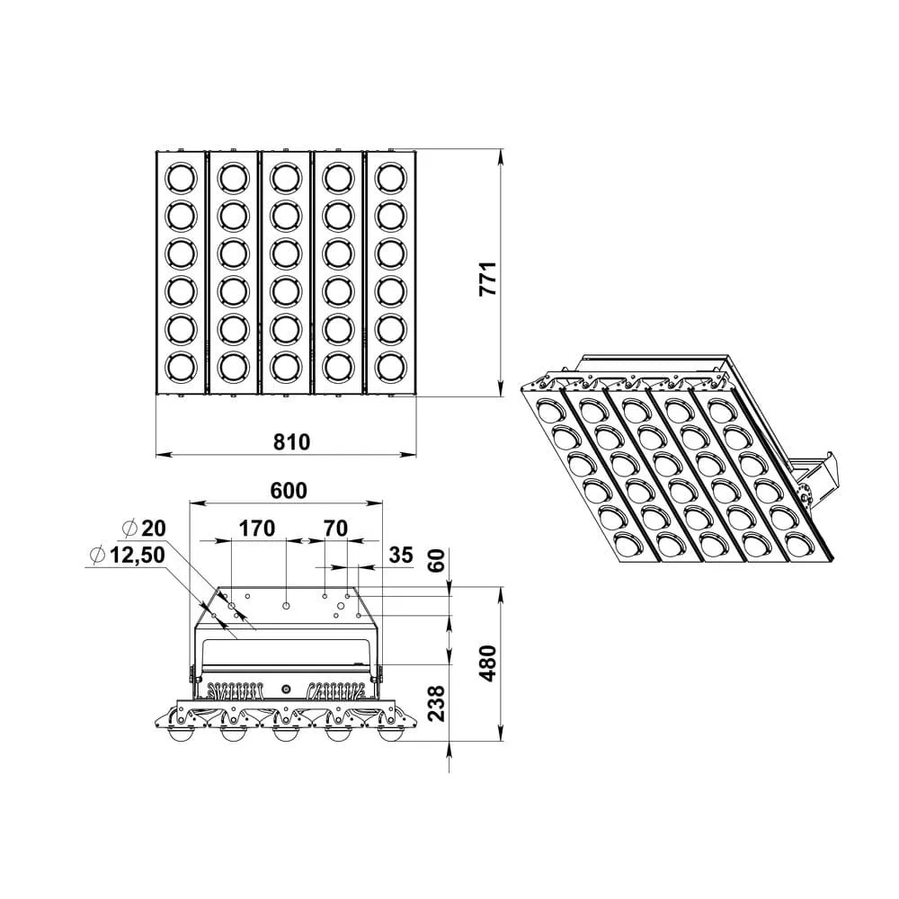 Plaza v2 1500 CRI70 4500К 45°