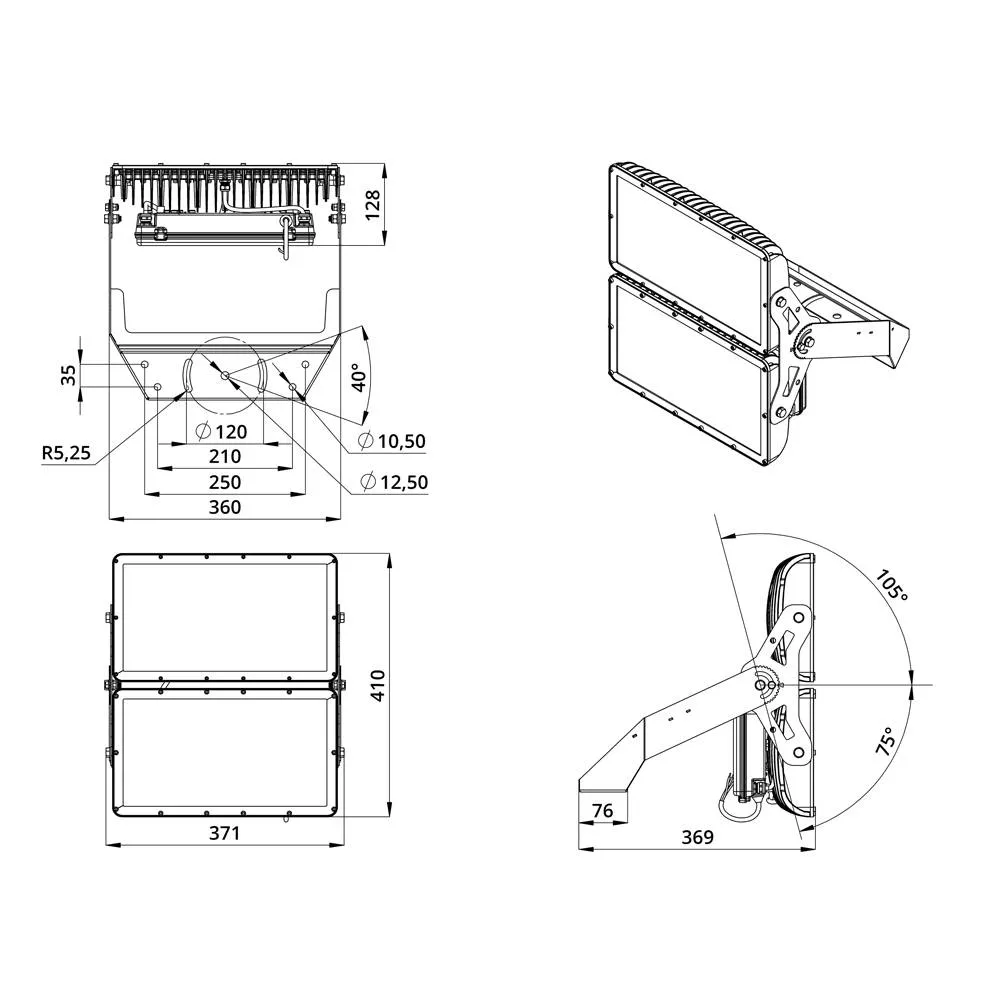 Project XVO Optima 250 CRI70 5000К 30°