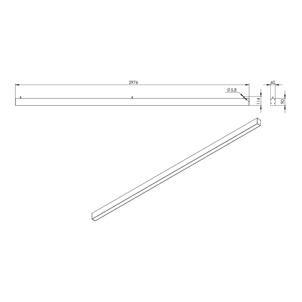 Style 120 3000мм M CRI80 3000К Опал