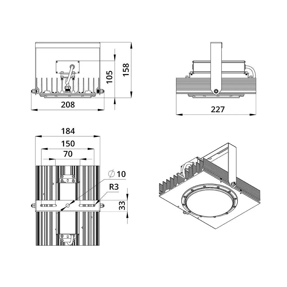 Project DMA 100 CRI70 4000К 35°
