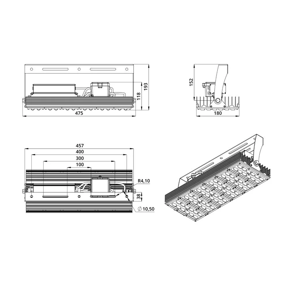 Project SVO 150 CRI90 5700К 100х30°